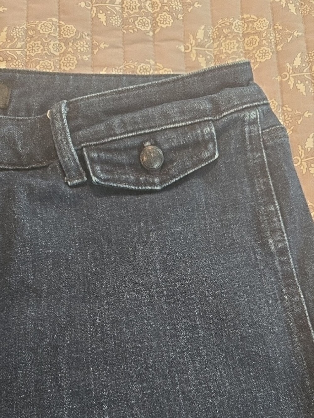Talbots Women's Dark Indigo Straight-Leg Jeans - Picture 3 of 9